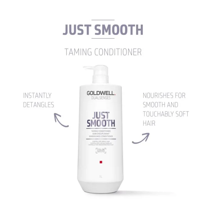 Goldwell Dualsenses Just Smooth Taming Conditioner 1000ml Halo Hair & Skin - rosehipskincare.com.au