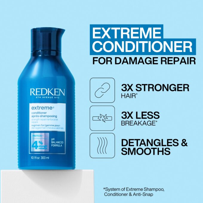 Redken Extreme Strengthening Shampoo and Conditioner 500ml Bundle Halo Hair & Skin - rosehipskincare.com.au