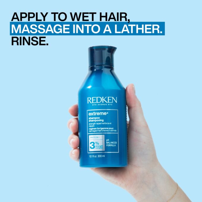 Redken Extreme Strengthening Shampoo 300ml Halo Hair & Skin - rosehipskincare.com.au