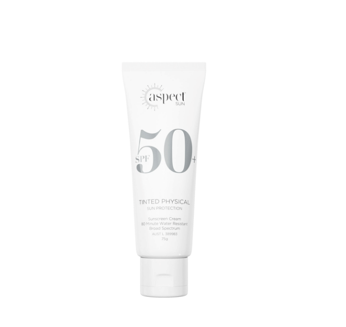 Aspect Sun Tinted Physical Sun Protection SPF50+ 75g Halo Hair & Skin - rosehipskincare.com.au